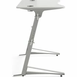 Safco® Verve Standing Desk, 31-3/4"D x 47-1/4"W x 42"H, White 11 Safco® Verve Standing Desk, 31-3/4"D x 47-1/4"W x 42"H, White -Outlet Desks & Workstations Store 59262 1959WH SideExtended