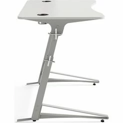 Safco® Verve Standing Desk, 31-3/4"D x 47-1/4"W x 42"H, White 12 Safco® Verve Standing Desk, 31-3/4"D x 47-1/4"W x 42"H, White -Outlet Desks & Workstations Store 59263 1959WH Side