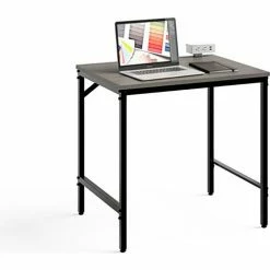 Safco® Simple Study Desk, 23-1/2"D x 30-1/2"W x 29-1/2"H, Sterling Ash 11 Safco® Simple Study Desk, 23-1/2"D x 30-1/2"W x 29-1/2"H, Sterling Ash -Outlet Desks & Workstations Store 59387 5273BLGR AngleProp