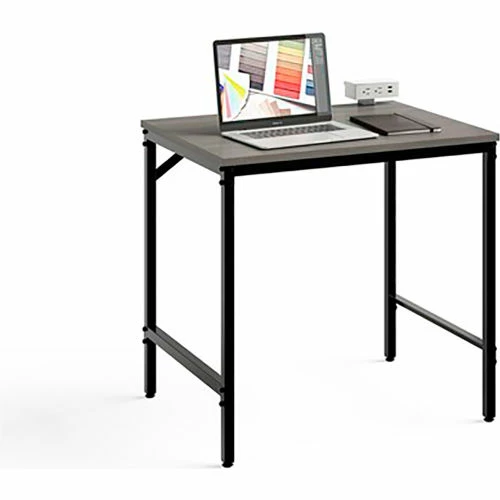 Safco® Simple Study Desk, 23-1/2"D x 30-1/2"W x 29-1/2"H, Sterling Ash 4 Safco® Simple Study Desk, 23-1/2"D x 30-1/2"W x 29-1/2"H, Sterling Ash - Image 4
