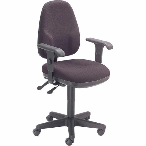 Interion By Global Industrial Interion® Office Desk and Fabric Chair Bundle with 3 Drawer Pedestal - 60"W x 24" - Gray 3 Interion By Global Industrial Interion® Office Desk and Fabric Chair Bundle with 3 Drawer Pedestal - 60"W x 24" - Gray - Image 3