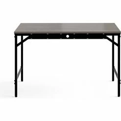 Safco® Simple Work Desk, 23-1/2"D x 45-1/2"W x 29-1/2"H, Sterling Ash 13 Safco® Simple Work Desk, 23-1/2"D x 45-1/2"W x 29-1/2"H, Sterling Ash -Outlet Desks & Workstations Store 59429 5272BLGR Back