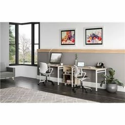 Safco® Ready Home Office Desk, 23-1/2"D x 45-1/2"W x 29-1/2"H, Beige -Outlet Desks & Workstations Store 59518 5508WHNA 5509WHNA 5510WHNA HomeOffice 2