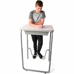 Safco® AlphaBetter 2.0 Height Adjustable Desk, Book Box, Pendulum Bar 29"-43"H, Dry Erase -Outlet Desks & Workstations Store 59547 1224DE ModelPaperFront
