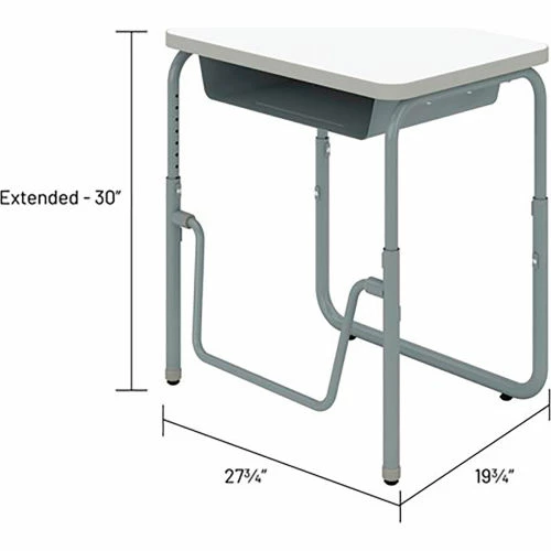 Safco® AlphaBetter 2.0 Height Adjustable Desk, Book Box, Pendulum Bar 22"-30"H, Dry Erase 5 Safco® AlphaBetter 2.0 Height Adjustable Desk, Book Box, Pendulum Bar 22"-30"H, Dry Erase - Image 5