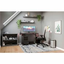 Safco® Ultimate Computer Gaming Desk, 23-5/8"D x 47-3/16"W x 29-1/2"H, Black 28 Safco® Ultimate Computer Gaming Desk, 23-5/8"D x 47-3/16"W x 29-1/2"H, Black -Outlet Desks & Workstations Store 59785 5393BL HomeOffice