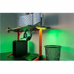 Safco® Ultimate Computer Gaming Desk, 23-5/8"D x 47-3/16"W x 29-1/2"H, Red -Outlet Desks & Workstations Store 59798 5393RD LED Green