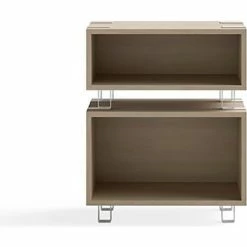 Safco® Ready Home Office Stackable Storage, 12"D x 24"W x 12-1/4"H, Beige -Outlet Desks & Workstations Store 59892 5509 5510 2Stack Front 1