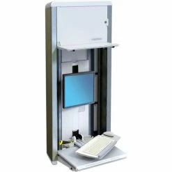 Ergotron® 60-595-062 StyleView® VL Enclosure Wall-Mount Computer Workstation