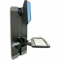 Ergotron® 60-609-195 StyleView® Vertical Lift for Patient Room, Black