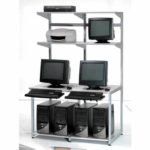 Global Industrial™ 48" Computer LAN Workstation, 48"W x 30"D x 74"H, Gray, Unassembled 1 Global Industrial™ 48" Computer LAN Workstation, 48"W x 30"D x 74"H, Gray, Unassembled