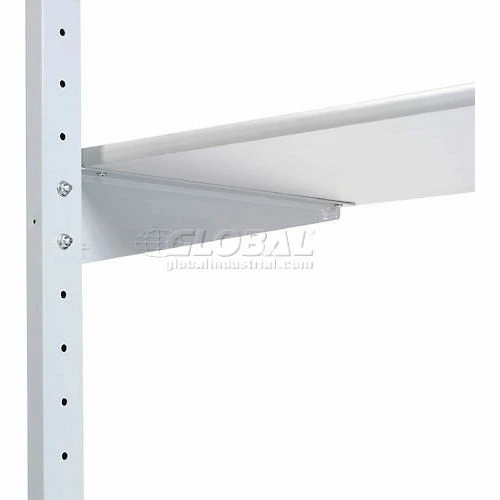 Global Industrial™ 48" Computer LAN Workstation, 48"W x 30"D x 74"H, Gray, Unassembled 2 Global Industrial™ 48" Computer LAN Workstation, 48"W x 30"D x 74"H, Gray, Unassembled - Image 2