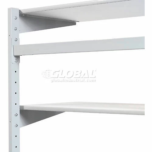 Global Industrial™ 48" Computer LAN Workstation, 48"W x 30"D x 74"H, Gray, Unassembled 4 Global Industrial™ 48" Computer LAN Workstation, 48"W x 30"D x 74"H, Gray, Unassembled - Image 4