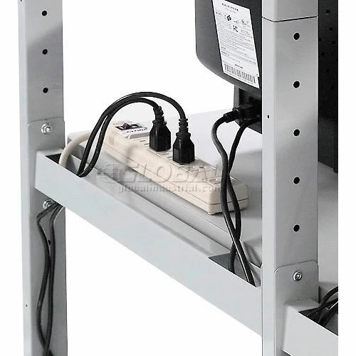 Global Industrial™ 48" Computer LAN Workstation, 48"W x 30"D x 74"H, Gray, Unassembled 8 Global Industrial™ 48" Computer LAN Workstation, 48"W x 30"D x 74"H, Gray, Unassembled - Image 8