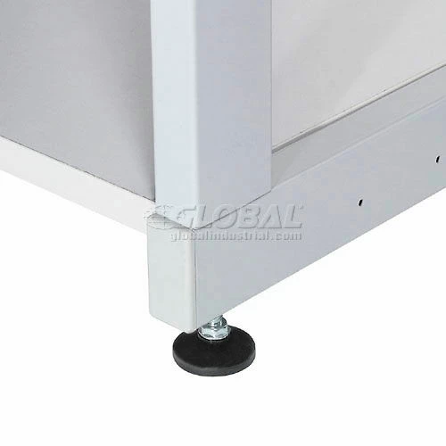 Global Industrial™ 48" Computer LAN Workstation, 48"W x 30"D x 74"H, Gray, Unassembled 10 Global Industrial™ 48" Computer LAN Workstation, 48"W x 30"D x 74"H, Gray, Unassembled - Image 10