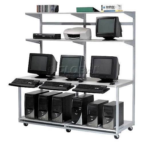 Global Industrial™ 72" Computer LAN Workstation, 72"W x 30"D x 74"H, Gray, Unassembled 1 Global Industrial™ 72" Computer LAN Workstation, 72"W x 30"D x 74"H, Gray, Unassembled