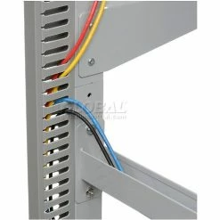 Global Industrial™ 24" Computer LAN Workstation, 24"W x 30"D x 74"H, Gray, Unassembled -Outlet Desks & Workstations Store 651319 35 1