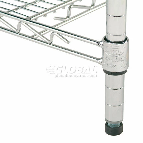 Nexel 4-Shelf Wire Computer LAN Workstation, 72"W x 30"D x 74"H, Chrome 5 Nexel 4-Shelf Wire Computer LAN Workstation, 72"W x 30"D x 74"H, Chrome - Image 5