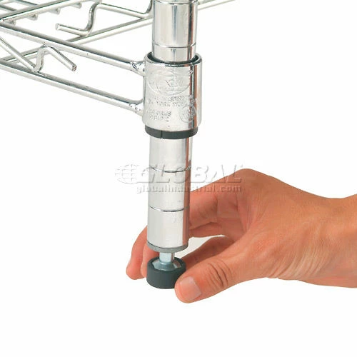 Nexel 4-Shelf Wire Computer LAN Workstation, 72"W x 30"D x 74"H, Chrome 4 Nexel 4-Shelf Wire Computer LAN Workstation, 72"W x 30"D x 74"H, Chrome - Image 4