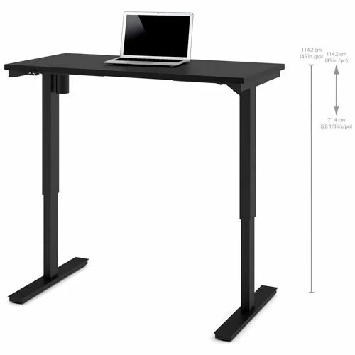 Bestar® Height Adjustable Table - Electric - 48" x 24" x 28" - 45"H Black 1 Bestar® Height Adjustable Table - Electric - 48" x 24" x 28" - 45"H Black
