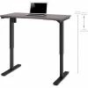 Bestar® Height Adjustable Table - Electric - 48" x 24" x 28" - 45"H Slate
