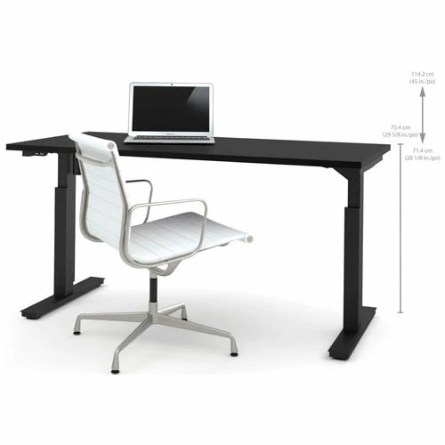 Bestar® Height Adjustable Table - Electric - 60" x 30" x 28" - 45"H Black 2 Bestar® Height Adjustable Table - Electric - 60" x 30" x 28" - 45"H Black - Image 2