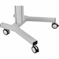 Global Industrial™ Mobile Height Adjustable Laptop Workstation with 4-Outlet Power Strip -Outlet Desks & Workstations Store 670060 05