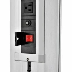 Global Industrial™ Mobile Height Adjustable Laptop Workstation with 4-Outlet Power Strip -Outlet Desks & Workstations Store 670060 09