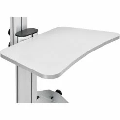 Global Industrial&trade; Mobile Height Adjustable Desktop Computer Workstation with 4-Outlet Power Strip -Outlet Desks & Workstations Store 670062 04