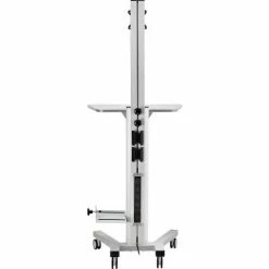 Global Industrial&trade; Mobile Height Adjustable Desktop Computer Workstation with 4-Outlet Power Strip -Outlet Desks & Workstations Store 670062 09 1