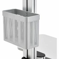 Global Industrial&trade; Mobile Height Adjustable Desktop Computer Workstation with 4-Outlet Power Strip -Outlet Desks & Workstations Store 670062 18 1