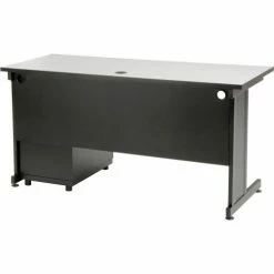 Interion By Global Industrial Interion® Office Desk With 3 Drawers, 60"W x 24"D - Gray -Outlet Desks & Workstations Store 670073GY 03