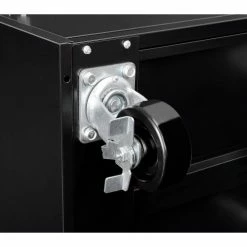 Global Industrial™ Mobile Computer Workstation, Black, Assembled -Outlet Desks & Workstations Store 694561BK 10