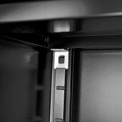 Global Industrial™ Mobile Computer Workstation, Black, Assembled -Outlet Desks & Workstations Store 694561BK 12