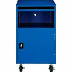 Global Industrial Mobile Computer Workstation, Blue, Unassembled 26 Global Industrial Mobile Computer Workstation, Blue, Unassembled -Outlet Desks & Workstations Store 694561 03
