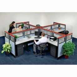 Interion By Global Industrial Interion® 48"W Corner Desk - Gray -Outlet Desks & Workstations Store 694765WNBL 01