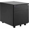 Interion By Global Industrial Interion® 2 Drawer Low File Cabinet - Black
