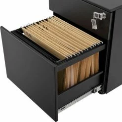 Interion By Global Industrial Interion® 2 Drawer Low File Cabinet - Black -Outlet Desks & Workstations Store 694950 04