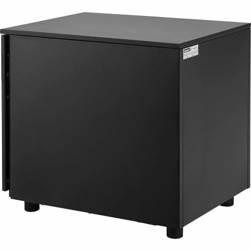 Interion By Global Industrial Interion® Low Height 2 Drawer Pedestal, Black 6 Interion By Global Industrial Interion® Low Height 2 Drawer Pedestal, Black - Image 6
