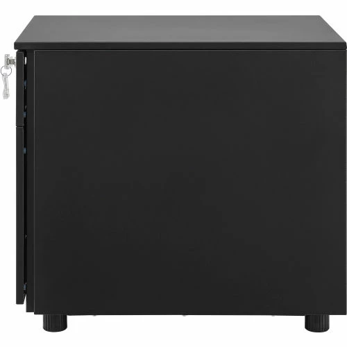 Interion By Global Industrial Interion® Low Height 2 Drawer Pedestal, Black 8 Interion By Global Industrial Interion® Low Height 2 Drawer Pedestal, Black - Image 8