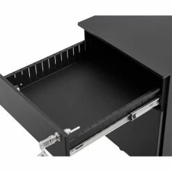 Interion By Global Industrial Interion® Low Height 2 Drawer Pedestal, Black 40 Interion By Global Industrial Interion® Low Height 2 Drawer Pedestal, Black -Outlet Desks & Workstations Store 694950 11