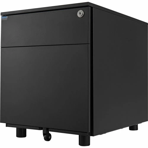 Interion By Global Industrial Interion® Low Height 2 Drawer Pedestal, Black 19 Interion By Global Industrial Interion® Low Height 2 Drawer Pedestal, Black - Image 19