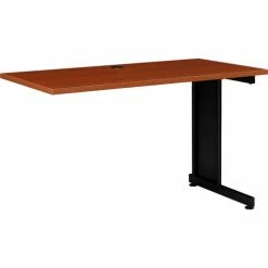Interion By Global Industrial Interion® 48"W Right Handed Return Table - Cherry