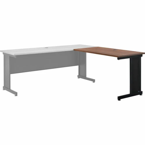 Interion By Global Industrial Interion® 48"W Right Handed Return Table - Walnut 4 Interion By Global Industrial Interion® 48"W Right Handed Return Table - Walnut - Image 4