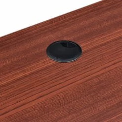 Interion By Global Industrial Interion® 48"W Left Handed Return Table - Mahogany -Outlet Desks & Workstations Store 695216MH 06