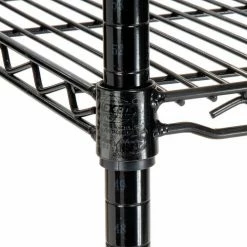 Nexel 3-Shelf Wire Computer LAN Workstation, 48"W x 24"D x 34"H, Black 12 Nexel 3-Shelf Wire Computer LAN Workstation, 48"W x 24"D x 34"H, Black -Outlet Desks & Workstations Store 695371BK 05