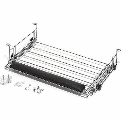 Nexel 3-Shelf Wire Computer LAN Workstation with Keyboard Tray, 60"W x 24"D x 34"H, Black 7 Nexel 3-Shelf Wire Computer LAN Workstation with Keyboard Tray, 60"W x 24"D x 34"H, Black - Image 7