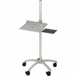 Global Industrial™ Mobile Height Adjustable Laptop Computer Workstation Security Cart -Outlet Desks & Workstations Store 695421 02