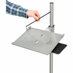 Global Industrial™ Mobile Height Adjustable Laptop Computer Workstation Security Cart -Outlet Desks & Workstations Store 695421 08
