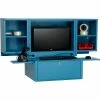 Global Industrial™ Countertop Fold-Out Computer Cabinet, Blue